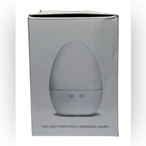 Unplug Meditation Essential Oil Diffuser White With Orange Essential Oil